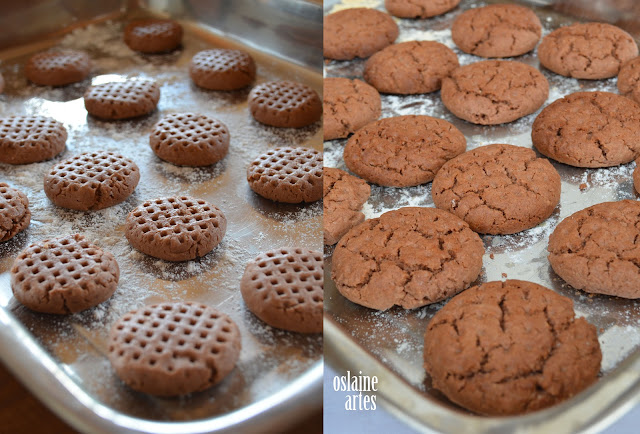 Bolachinhas com Manteiga de Amendoim e Chocolate