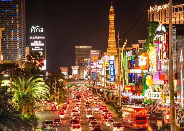 tempat wisata las vegas strip di amerika