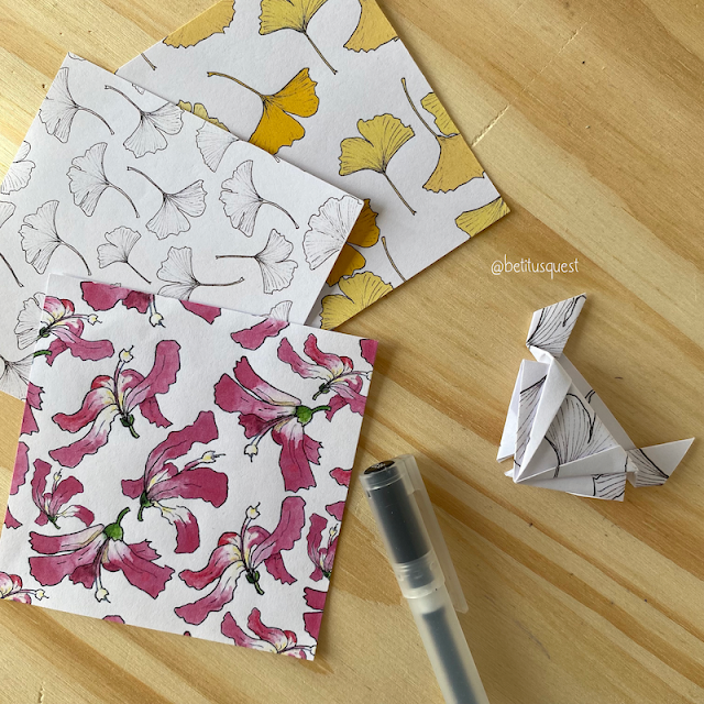 @betitusquest papel para origami