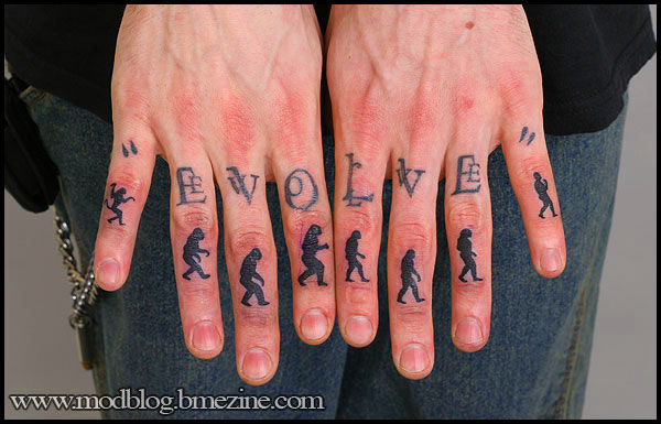 finger tattoo. Somebody else#39;s tattoo!