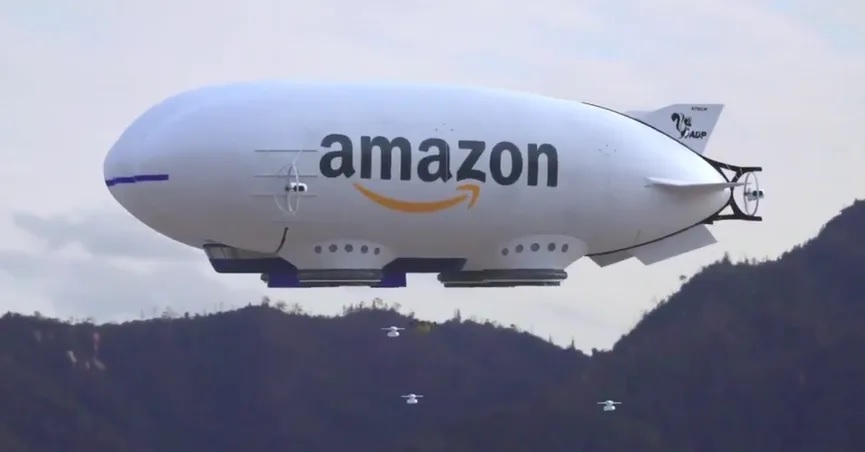 amazon blimp prime air drone delivery