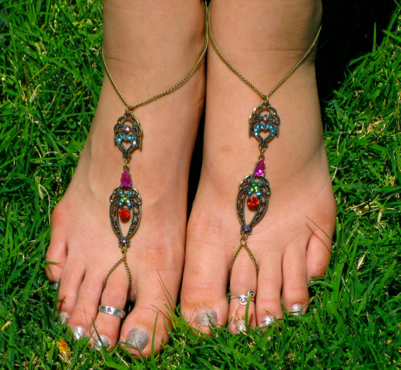 ... crystal barefoot sandals silver and turquoise oval barefoot sandals