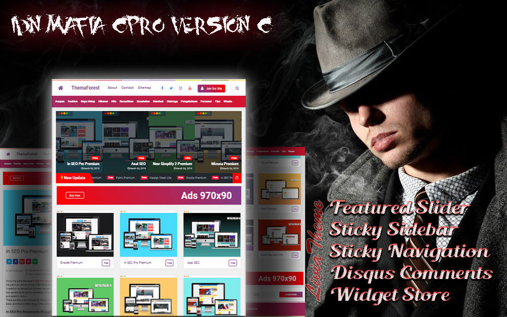 IDN Mafia CPro Blogger Template - Responsive Blog & Magazine Blogger Template