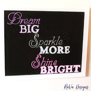 dream big sparkle more shine bright inspirational quote