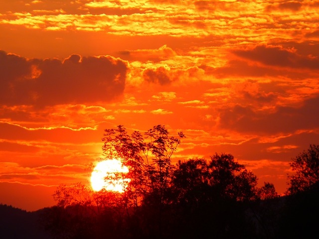 sunset sky romance picture