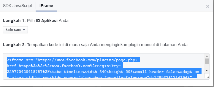 Cara Membuat Widget FansPage Atau Halaman Facebook Di Blog 