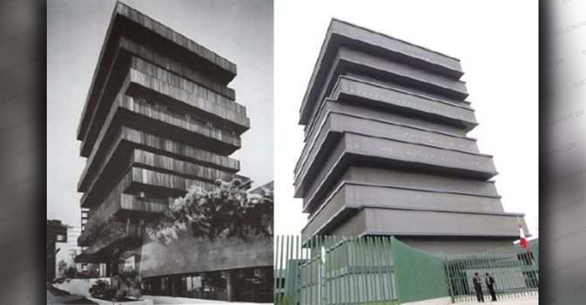 Edificio del MINEDU recientemente inaugurada por el presidente García sería copia de uno mexicano de los años 70
