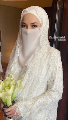 Busana Cantik Wedding Neelofa Rekaan Alia Bastamam