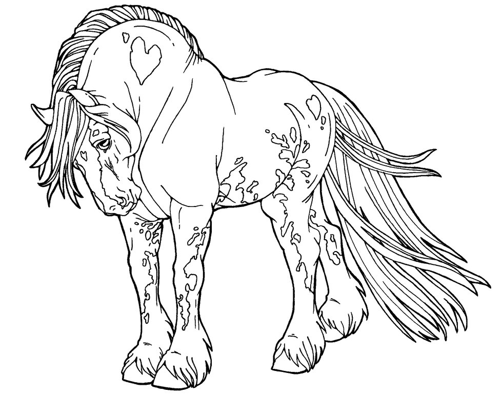 Download Beautiful Mustang Horse Coloring - Play Free Coloring Game ...