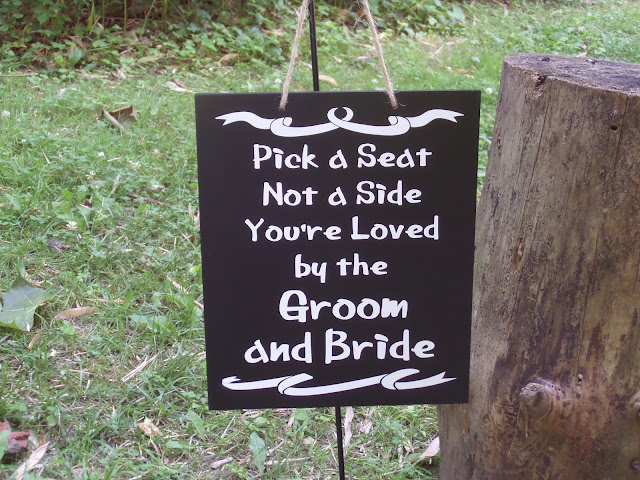 bridal ceremony sign