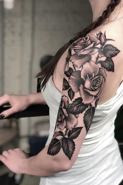 Tatuagem de rosa - 50 fotos e modelos para inspirar vocês