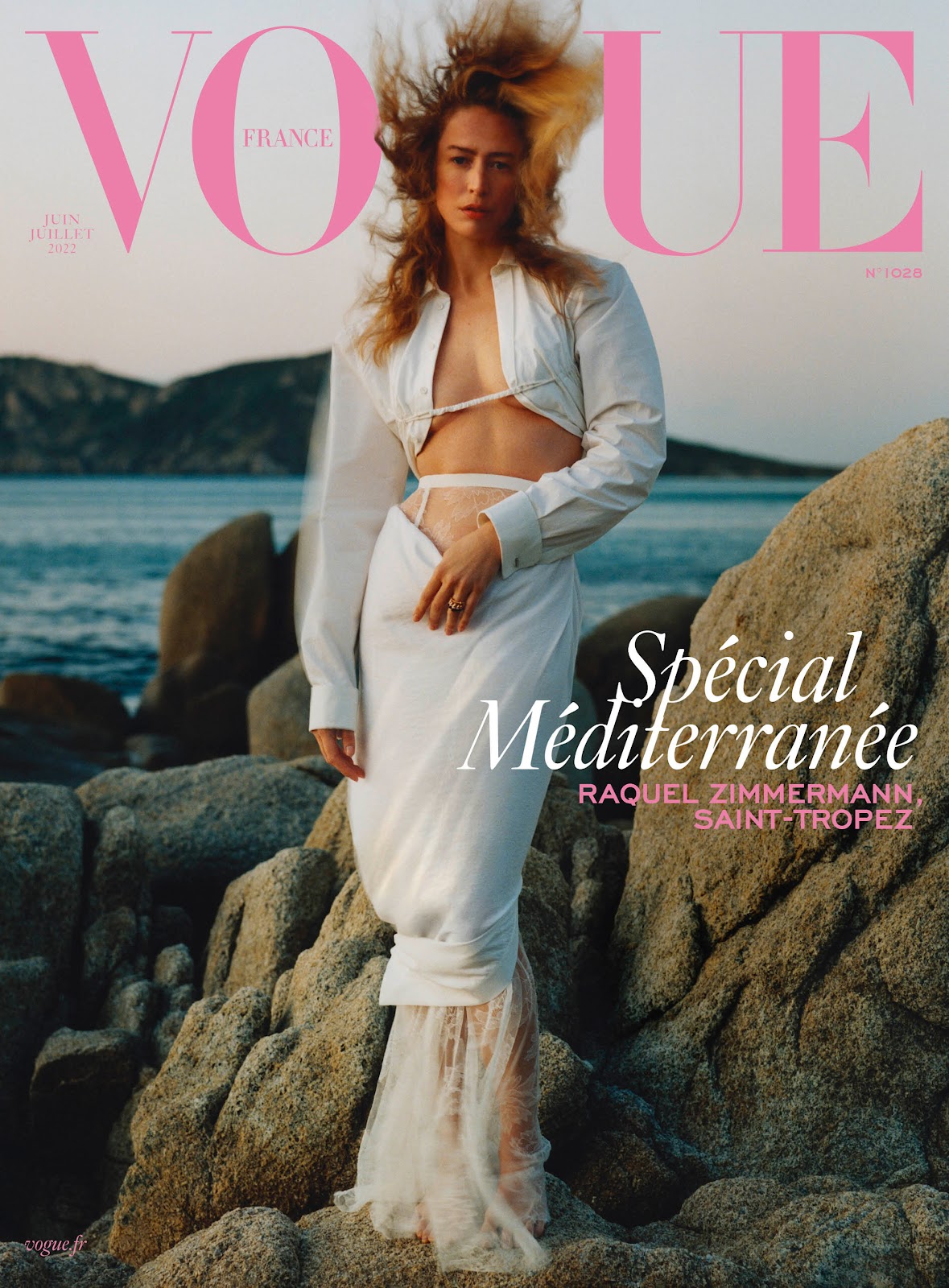 Raquel Zimmermann in Vogue France June/July 2022 by Théo De Gueltzl