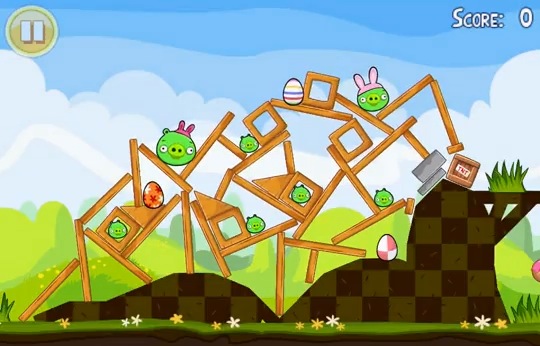 Angry Birds Seasons Easter Eggs 3 Stars Level 1-12