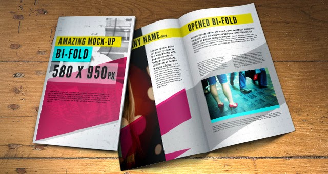 Bifold Brochure Mock-Up Template