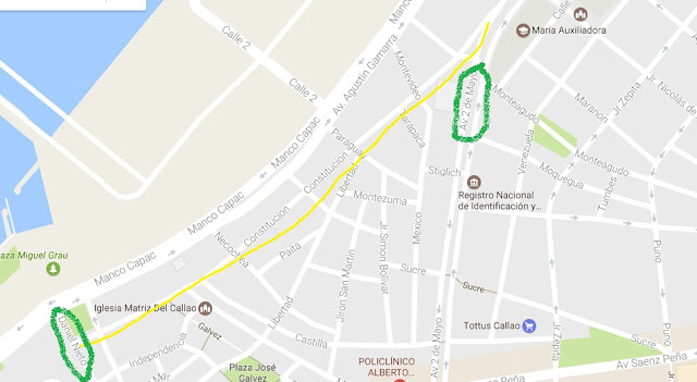 Chalaco Que Se Respeta, mapa Callao, calle más antigua del Callao, Jirón Constitución mapa, mapa calle constitución