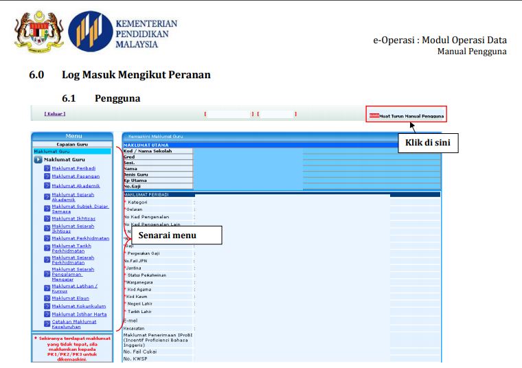 e-operasi kpm pangkalan data guru