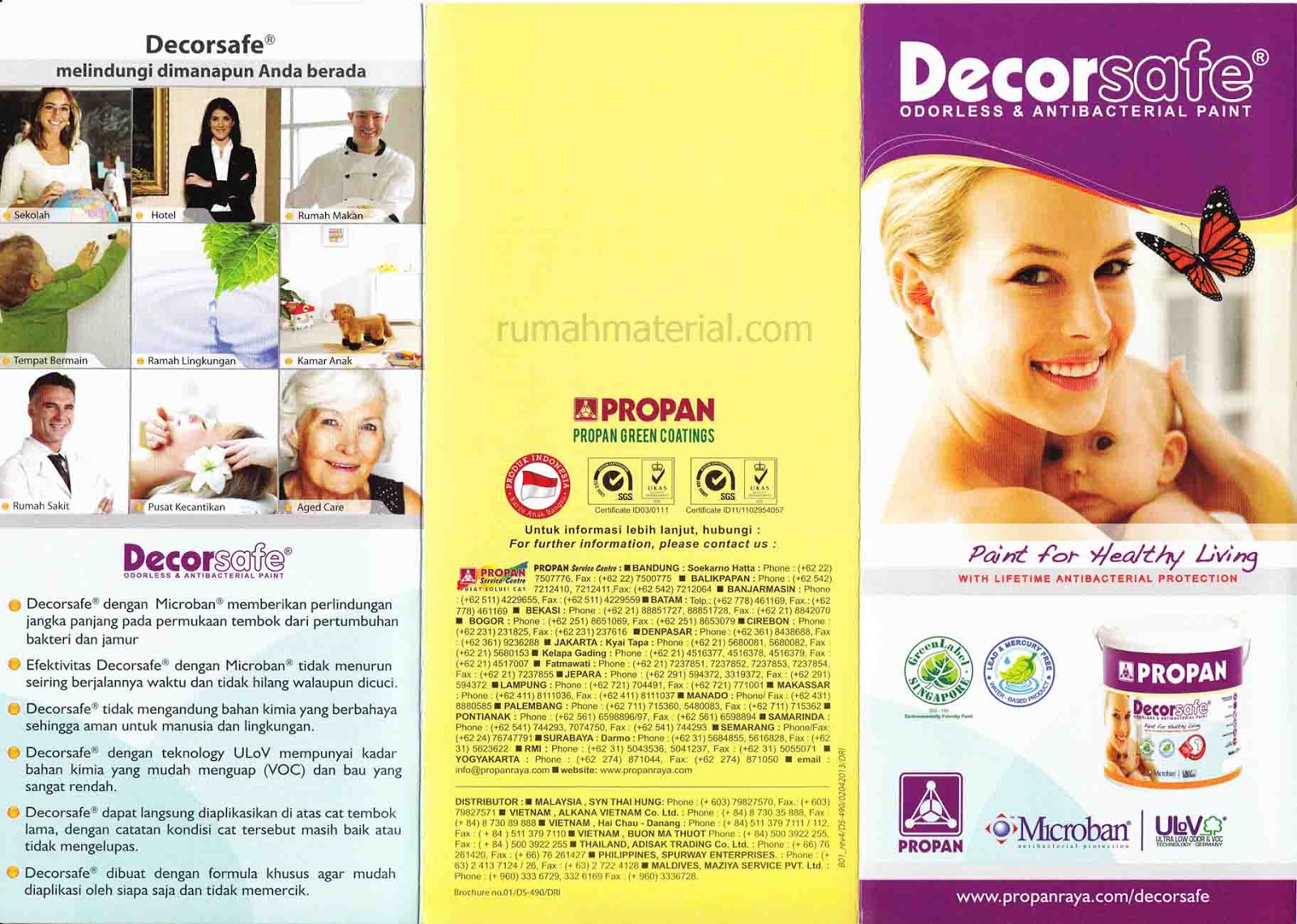 Cat Anti Bakteri DECORSAFE Dari Propan Rumah Material Cat Anti Bakteri DECORSAFE Dari Propan Rumah Material