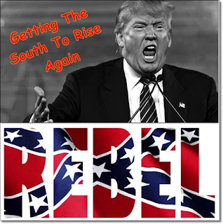 Trump south rising rebel flag