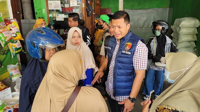 Satgas Pangan Polresta Sidoarjo Cek Harga Beras di Pasar Larangan