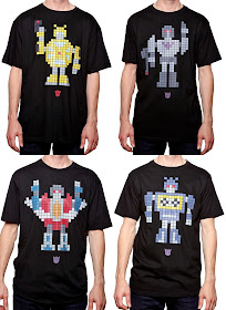 8 Bit Transformers T-Shirts by The Loyal Subjects - Bumblebee, Megatron, Starscream & Soundwave