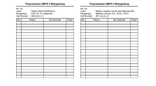 Panduan Menambah Dan Menggunakan Plugin Kartu Buku dan Slip Buku Pada SLiMS