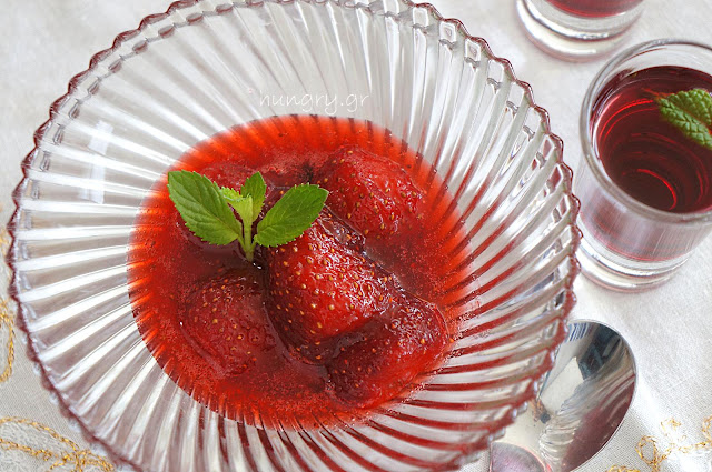 Strawberry Spoon Sweet with Sangria