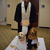 2 Golden Retriever tie the knot at hospital where they work as Theraphy dogs