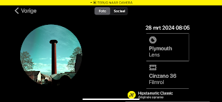 Screenshot Hipstamatic-instellingen Plymouth + Cinzano 36
