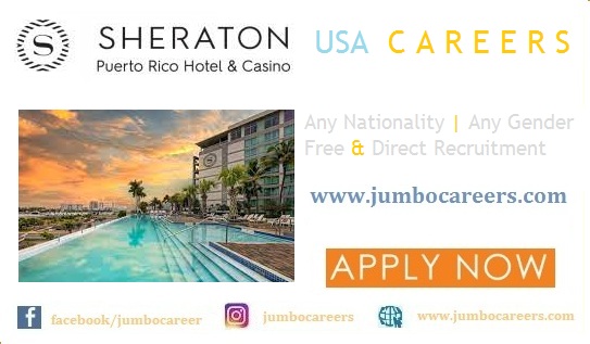 Sheraton Puerto Rico Hotel & Casinol Job vacancies 2023 | Sheraton Hotel US job salary