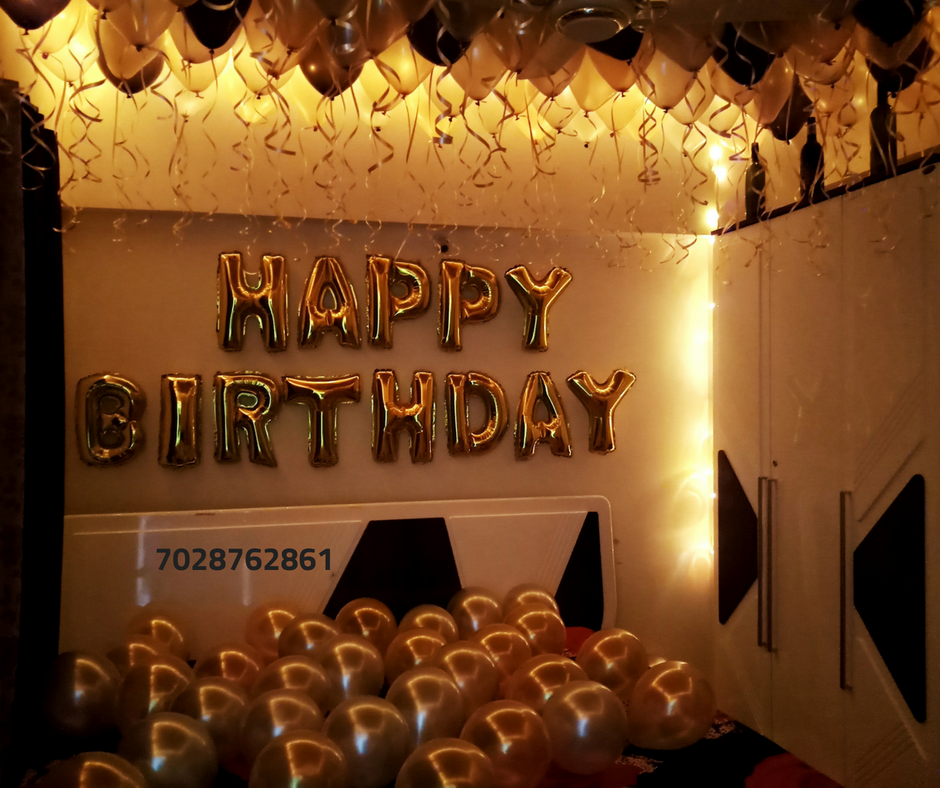 Romantic Room Decoration For Surprise Birthday Party in Pune: Surprise
