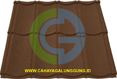 GENTENG METAL GLOBAL WARNA DRAK BROWN