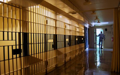 Holding cells, Texas' death house, Huntsville Unit.