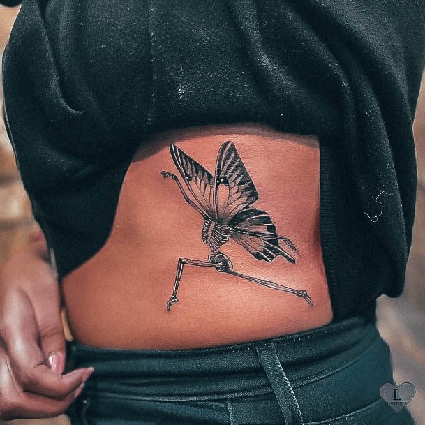 30 tatuagens de esqueleto para as mulheres