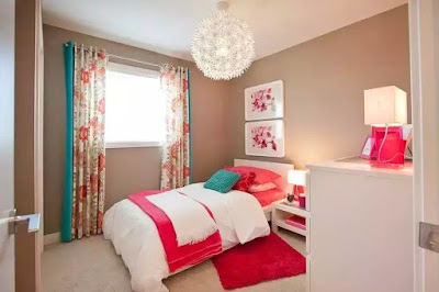dekorasi kamar tidur gadis warna pink