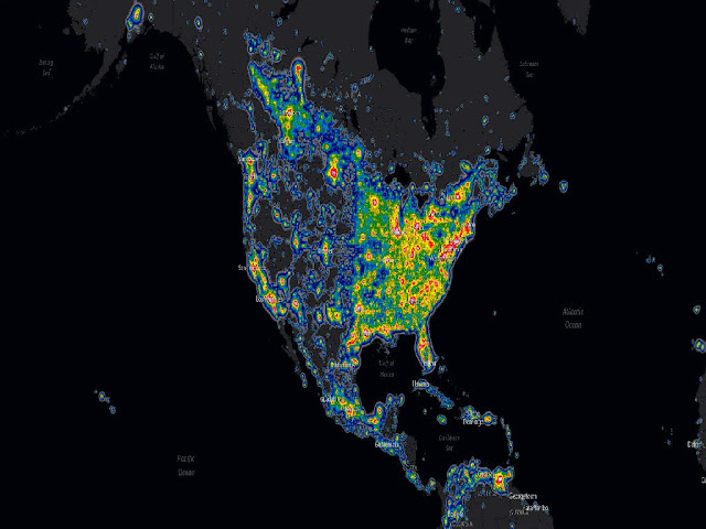 Light Pollution Map United States 