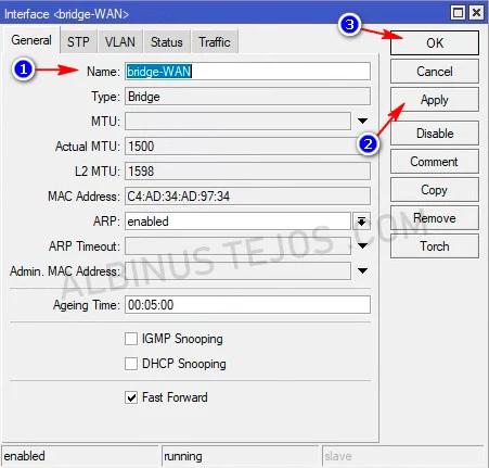 Mengatur Bridge MikroTik