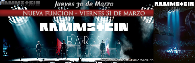 RAMMSTEIN - PARIS, LLEGA A LOS CINES !!