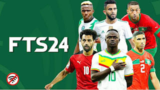 Download NEW FTS 24 Mod Africa Cup of National 2024 Apk Data Obb Real Face Best New Kits Graphics HD Android Offline