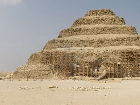 the pyramid of djoser or step pyramid saqqara necropolis egypt north africa Bumi Ini Misterius....