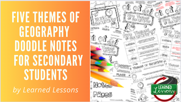 Geography Doodle Notes, Geography Curriculum, Learned Lessons, Geography Activity