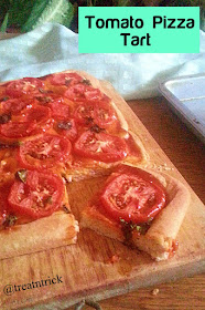 Tomato Pizza Tart Recipe @ treatntrick.blogspot.com