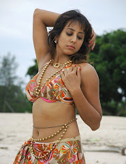 Desi South Indian Actress Sanjana Sexy Bikini Photo Shoot Mugguru Movie 789x1024