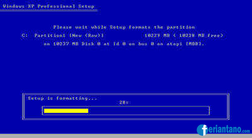 Cara Install Windows XP Lengkap Dengan Gambar