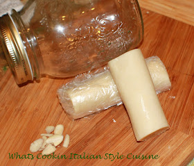 this is a delicious homemade almond paste using freshly ground almond for cookies, pastries and all Italian style recipes using almond paste. It is stored in a mason jar.