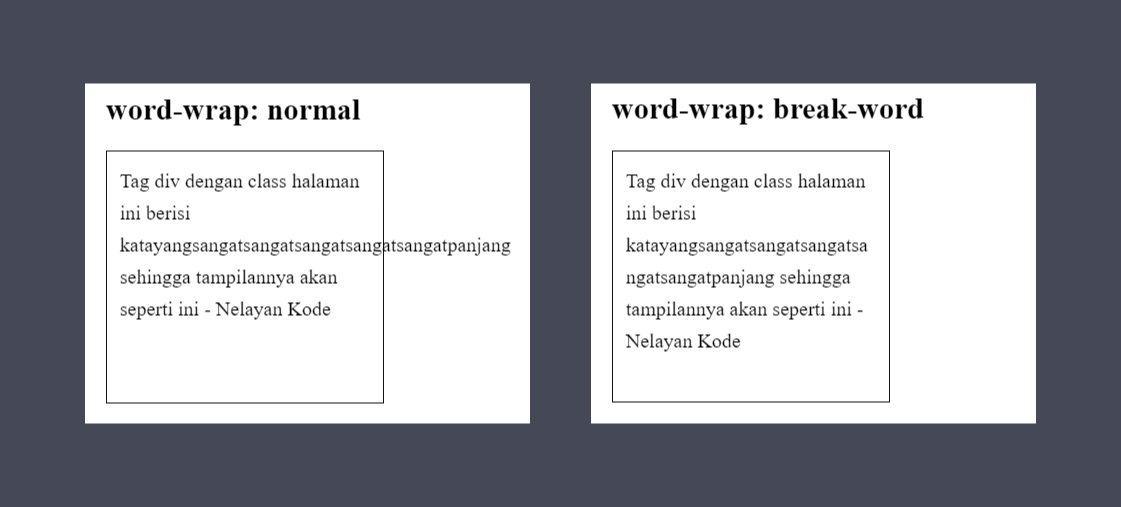 Word wrap normal