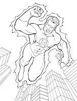 Green Lantern Coloring Pages