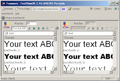 超小巧的免費字型預覽工具，FontViewOK V4.01 綠色免安裝版！