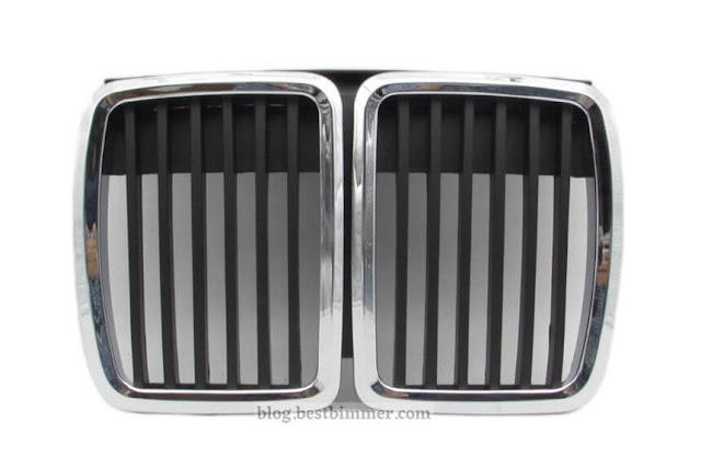 Grill BMW E30 M40 Tahun 1983-1991 - Warna Black Chrome - Bahan ABS