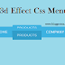 Awesome 3d Effect Css Menu bar for Blogger