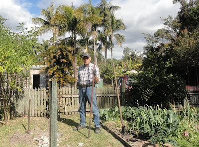 Fencing off the fruit orchard